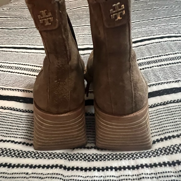 Tory burch brown suede zip up boots - Picture 4 of 4